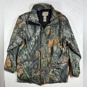 L.L. Bean Men’s Large Vintage Mossy Oak Camo Camouflage Jacket Coat Hunting